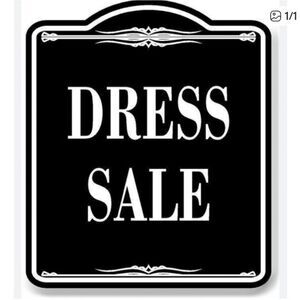Dresses Black and White Dress Sale Sign